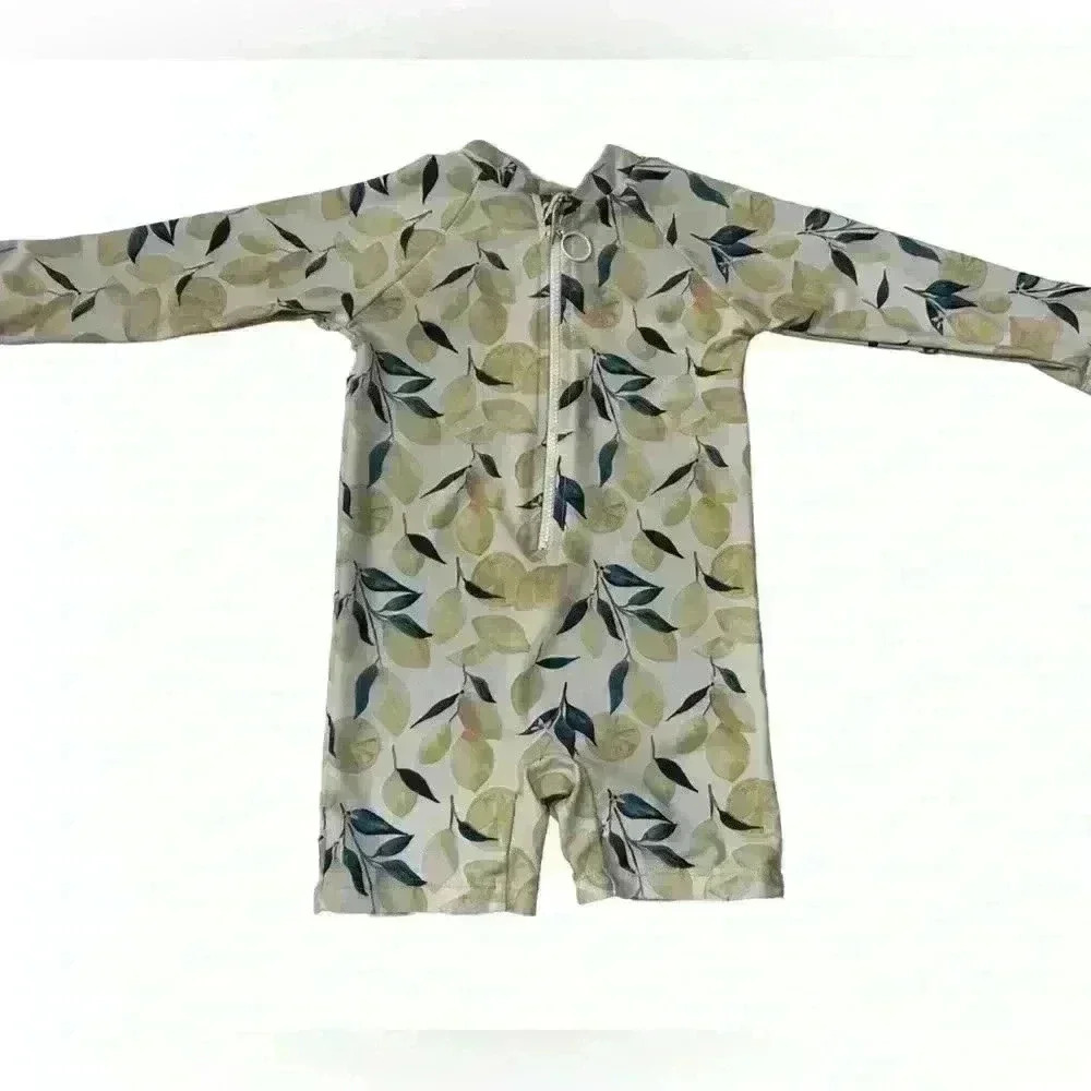 Current Tyed Lemon Swim Suit Rashguard Size 12 Months Cute  Spf Bathing suit
